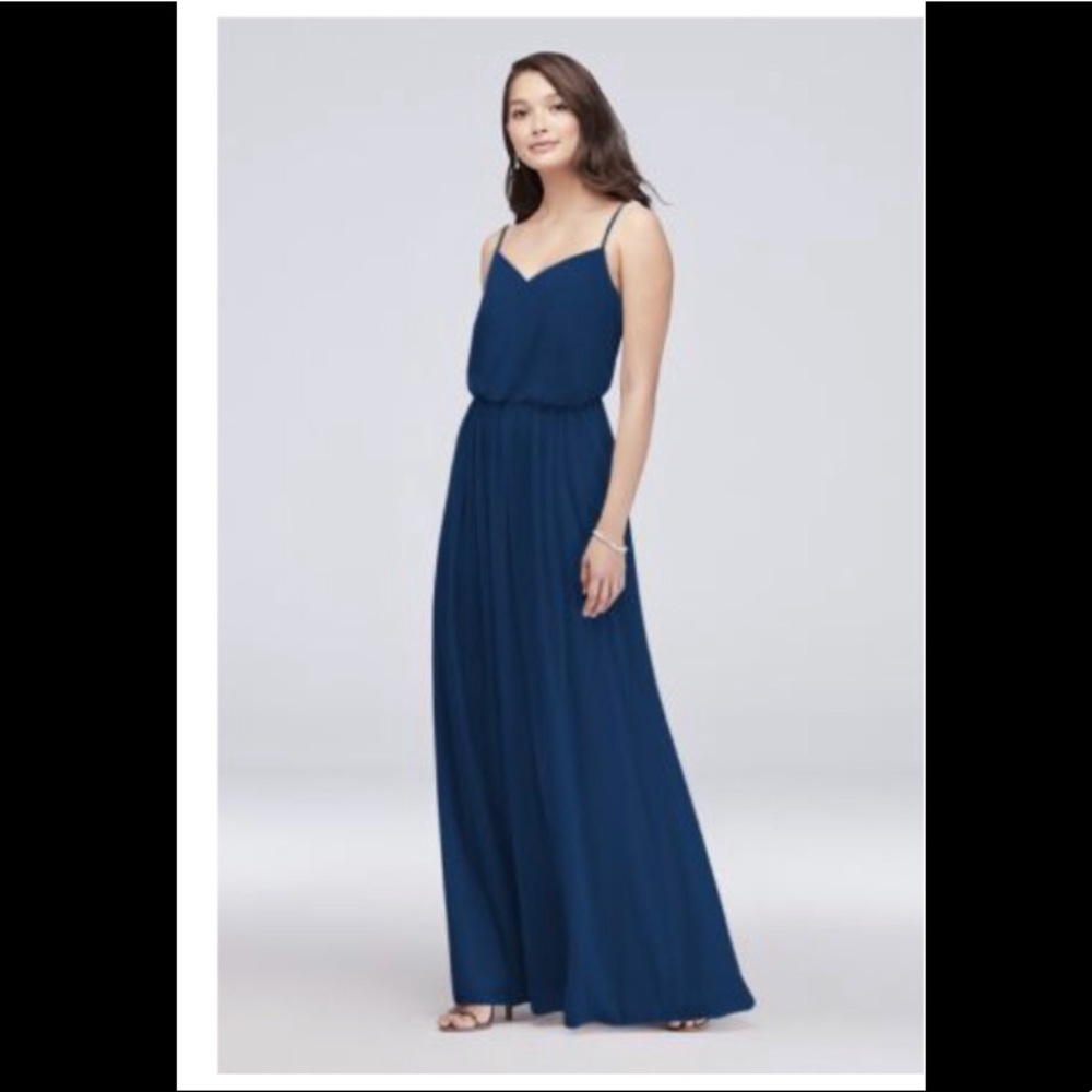 David’s Bridal Mesh Bridesmaid Dress ~NWT